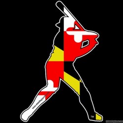 Maryland Themed Baseball Decal