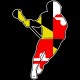 Maryland Themed Mens Lacrosse Decal